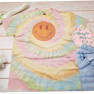 Tie Dye Smiley Face T-Shirt